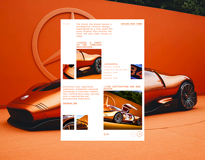 Mercedes Vision 1-11 / Landing Page Concept automotive branding clean color concept design font graphic design illustration landing layout logo mercedes redesign typography ui ux vector website