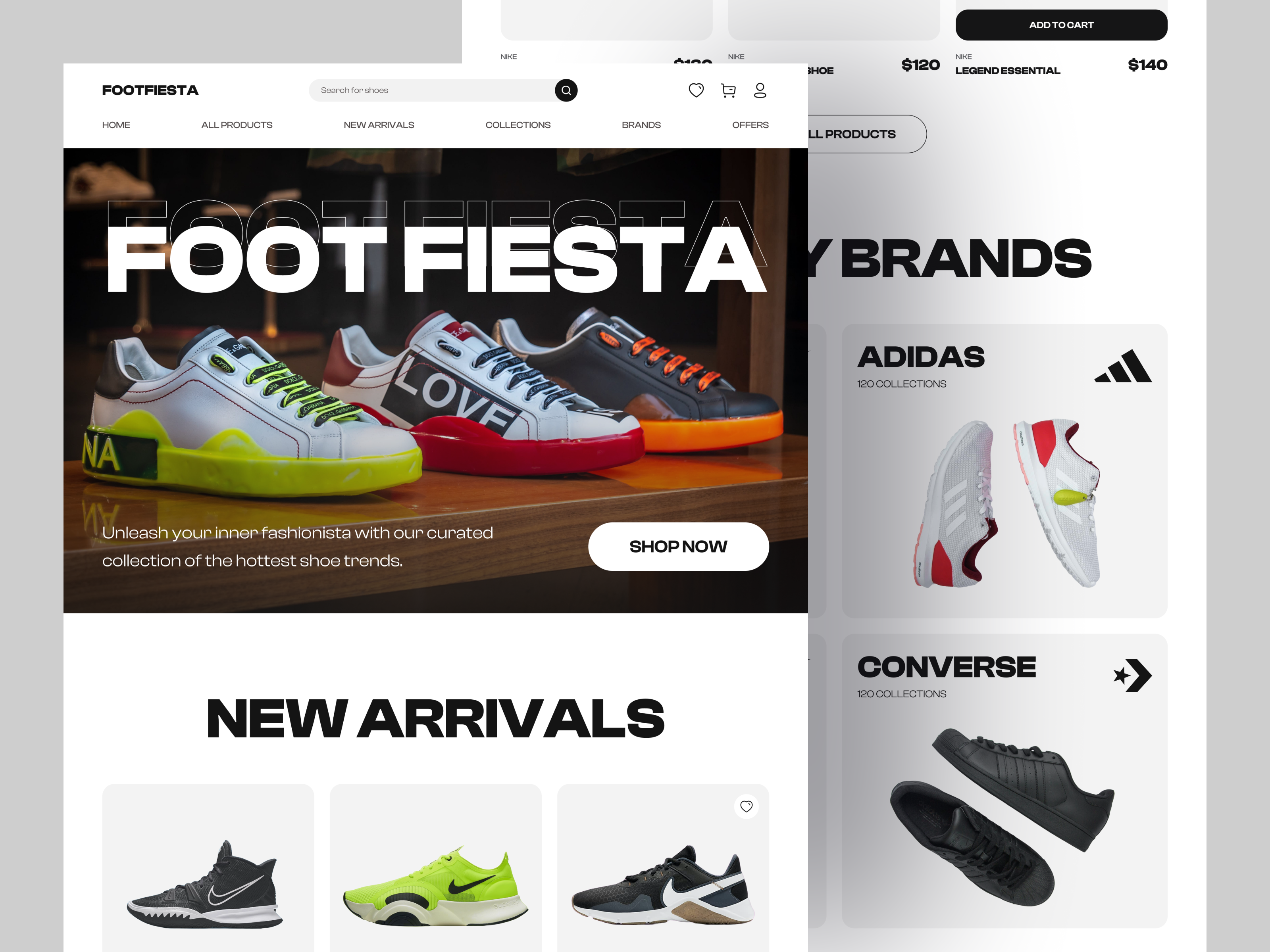 Example of E Commerce Landing Page Design