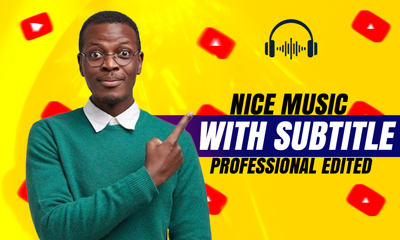 Video Editing with Music Subtitle nice music subtitle video editing