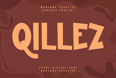 Qillez Display Font branding font fonts graphic design handmade lettering logo nostalgic typeface