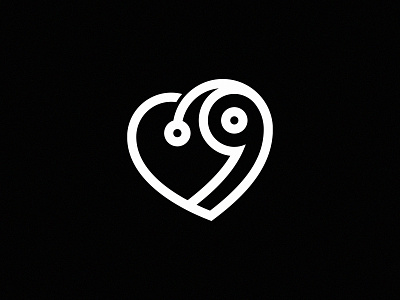 Bird & Heart 9 Logo 9 bird branding logo logo concept logocaptain studio logoground love minimal modern logo number professional logo vector
