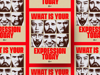 What Is Your Expression Today - Poster Design art design design design poster graphic design magazine mood old poster poster poster design vintage vintage poster