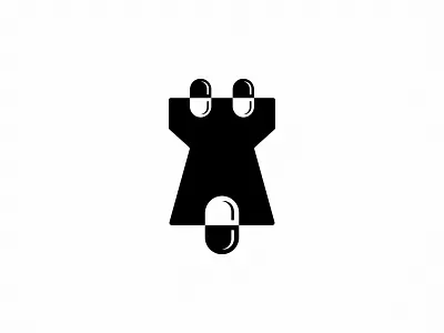 Castle & Capsule Medical Logo branding capsule castle creative logo graphic design house logo logocaptain studio logoground medical logo minimal professional logo vector