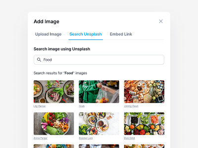 Search Unsplash Images 🔍 add image embed image image grid image preview modal pop up search search images search results ui ui design upload image ux ux design web web app