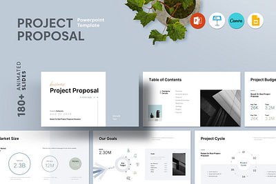 Project Proposal Template businessplan marketing plan pptx project proposal slide