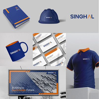 Singhal Group adobe brand identity branding futurise graphic design logo logo design logod