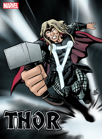Thor 2020 - (Marvel Comics) artist artwork asgard character character illustration comic artist comic style design drawing fanart hammer illustration loki myth mythology nordik odin sketch suit design thor