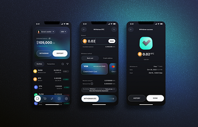 [UI] Crypto Wallet crypto figma mobileapp ui uxui wallet