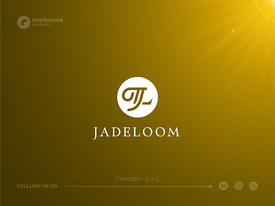 jadeloom logo with J and L artistsexpressions creativeinspiration lj logo logodesign logoinspiration logos luxury logo minimal jl