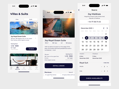 Mobile App for the hotel app design graphic design hotel booking hotels mobile ui ux