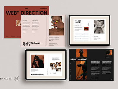Web Direction Template brand design dricetion logo marketing plan portfolio proposal template templte web