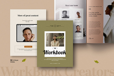 WorkBook Elegant for Course Creators course deck mood plaing sheet slide work workbook