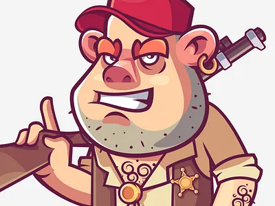 Wild West Sheriff design graphic design illustration logo vector