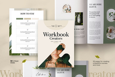 WorkBook Elegant for Course Creators board brand deck design education marketing mood portfolio slide work workbook