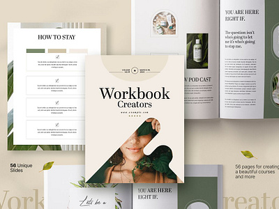 WorkBook Elegant for Course Creators board brand deck design education marketing mood portfolio slide work workbook