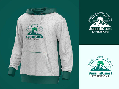 Summit Quest Expeditions branding logo mountain branding mountain logo travelling branding travelling logo