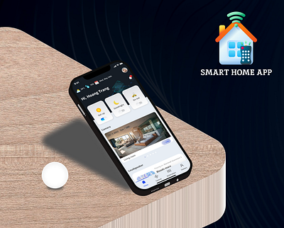 Smart Home App Ui animation app branding motion graphics smart home app ui ui