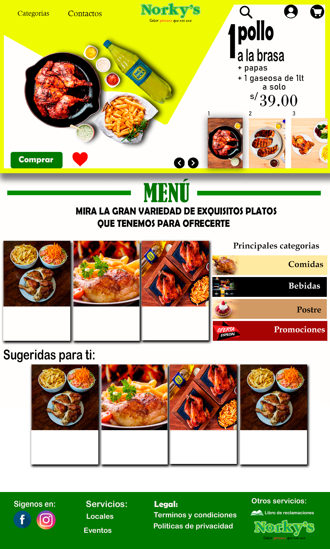 Development scheme for a chicken shop website by Andy Valles Rafael on ...