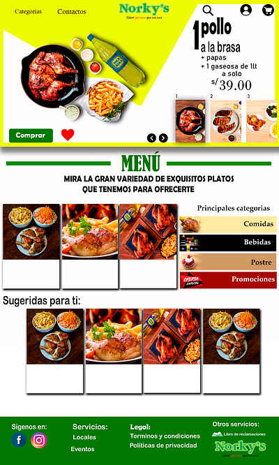 Development scheme for a chicken shop website app illustration ui ux web webdesign