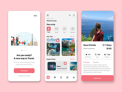 Travel App Ui Design minimalui modernui research riky topuidesign travel travelapp travellingui ui uidesign uiux userexperience userinterface uyemong