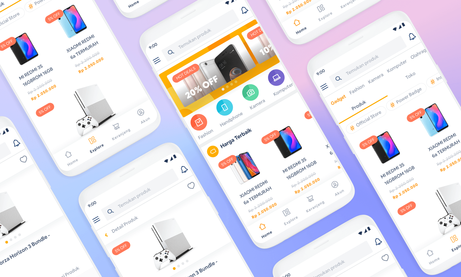 Super Mall app ecommerce marketplace mobile ui ux