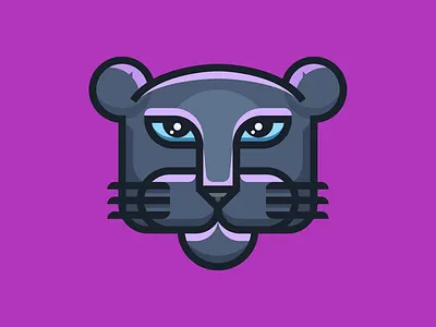 Panthers animal big cat black panther cat cougar leopard logo mascot panther panthers sports