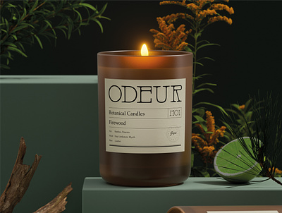 Odeur / Candle Branding & Packaging Design 🕯️ branding candle decoration fragrance home label label design packaging soy vintage