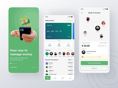 Finance Mobile App design app bank app banking banking app branding design finance finance app financial mobile app money app send money transaction transfer money ui