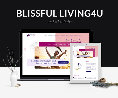 Blissful Living4u Landing Page Design design figma graphic design logo ui ux web design