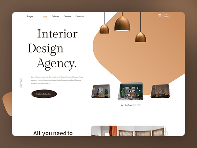 Interior Design Agency Website agency design grid interior design interor landing luxary minimal promo promo website ui ux web webdesign website