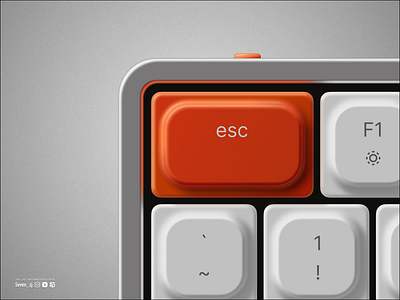 Keyboard of Knob button figma freebies grey industrial key keyboard keyboard of knob orange red skeuomorphic skeuomorphism ui ui elements ui kit ux white