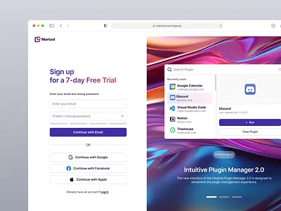 Saas Signup Page Design 🚀 app app design application clean design login minimal product design saas signup ui uidesign uiux user interface ux uxdesign webapp website