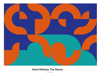 The Dance abstract dance decorative design graphic graphic design henri matisse illustration illustrator matisse re creation of famous paintings recreation sketch