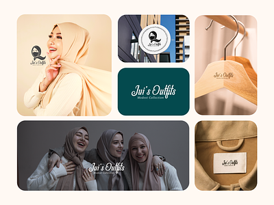 Jui's Outfits Logo Design abaya logo branding branding design branding identity designer jabin fashion logo graphic design hijab logo islamic logo jabin moni logo logo design professional logo