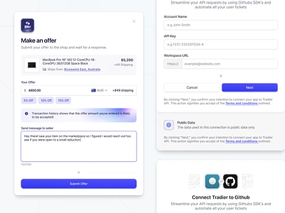 SaaS Modals app clean design icons interface minimal modals modern overlays popups product product design saas simple tailwind ui ui design ux ux design web