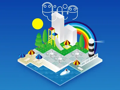 Little Anapa: stylized City name and Illustration branding city branding coreldraw graphic design illustration logo vector