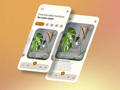 Furniture App graphic design ui user experience