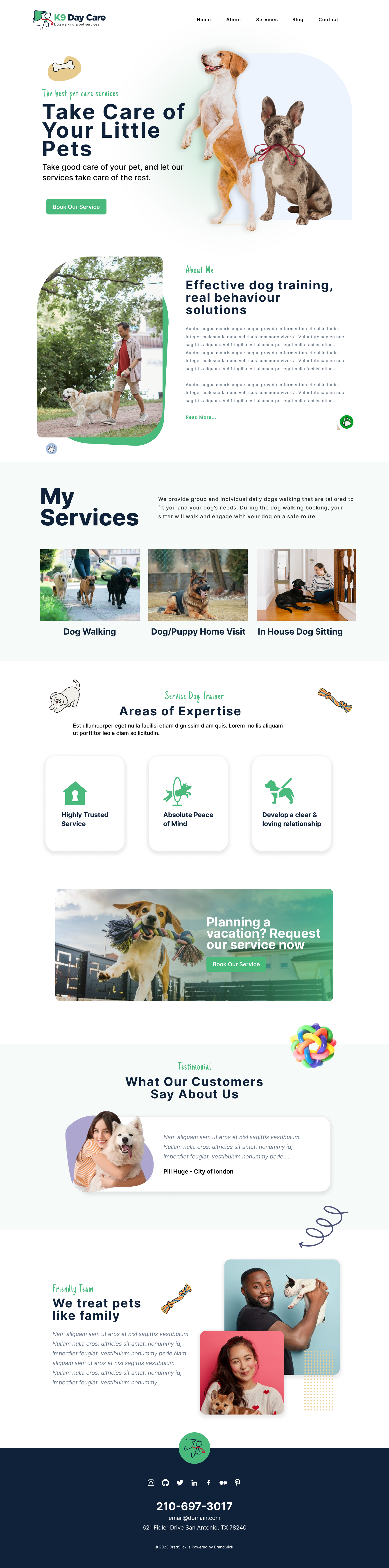Dog Walking Service Web UI Design and Development figma graphic design logo ui user interface wev