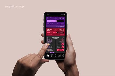 Fitness App branding design ui ux vector