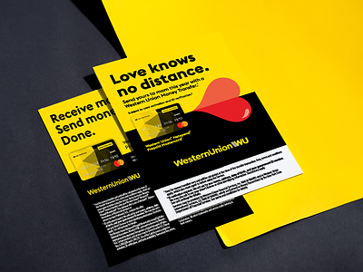 Western Union Print Ads ad branding cmyk design finance graphic design layout print western union