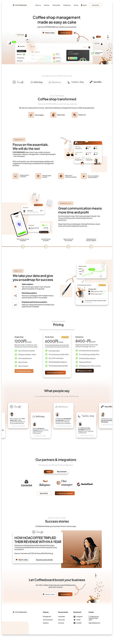 Landing page design for SaaS product figma landingpage saas uidesign