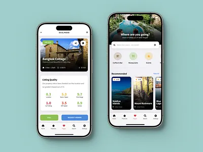 Travel Web App - Sticky | Mobile Kit & PWA android app blog cta design design holiday app ios iphone mobile mobile app search search bar design sidebar slider travel app travel app design travel blog ui vacation app web app design