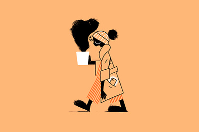 coffee character design flat icon illustration illustrator logo ui vector waldek