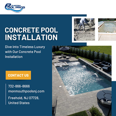 Concrete Pool Installation NJ concretepools poolbuilders pooldesign