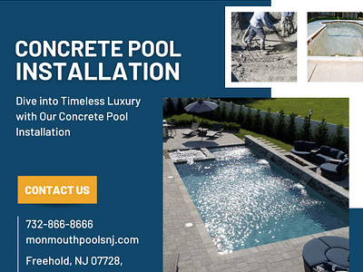 Concrete Pool Installation NJ concretepools poolbuilders pooldesign