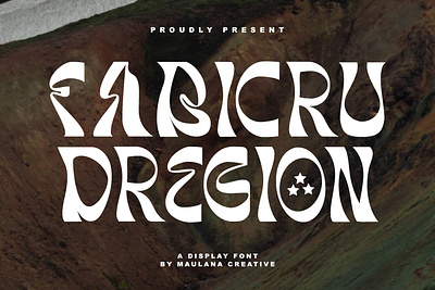 Fabicru Dregion Display Font branding font fonts graphic design logo