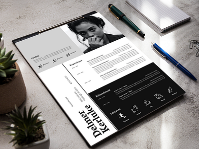 Cv Resume clean cv design flat minimal resume resume clean resume cv resume design resume templates simple typography