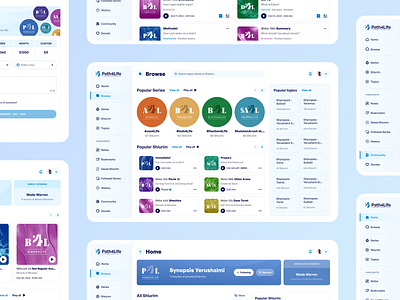 Path4Life podcast Web App app design jewish podcast podcast app religion ui ux web app