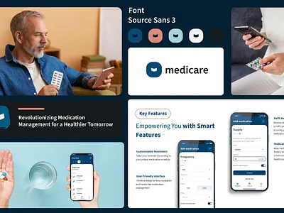 Medicare Branding brand identity branding graphic design healthcare logo logo designer minimal mobileapp modern startup technology