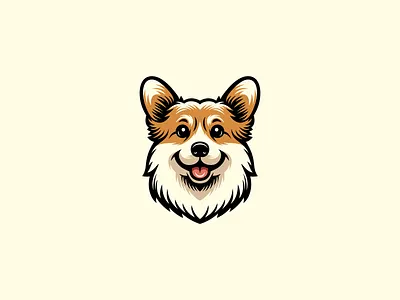 Corgi Logo animal branding cartoon character corgi cute design dog emblem illustration kids logo mark mascot pet puppy vector vet